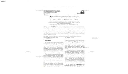 High-resolution spectral video acquisition